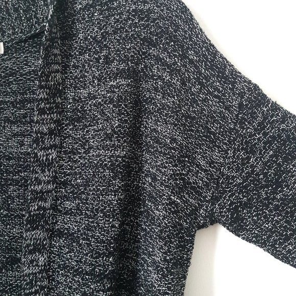 H&M Conscious Women Black/Gray Knit Cardigan, S - Picture 3 of 8